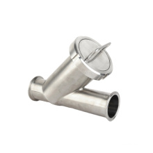 Sanitary food Grade Stainless Steel Weld Thread Clamp End Y TYPE Strainer Milk Juice Beer Wort Zuigkort Filter With Metal Mesh